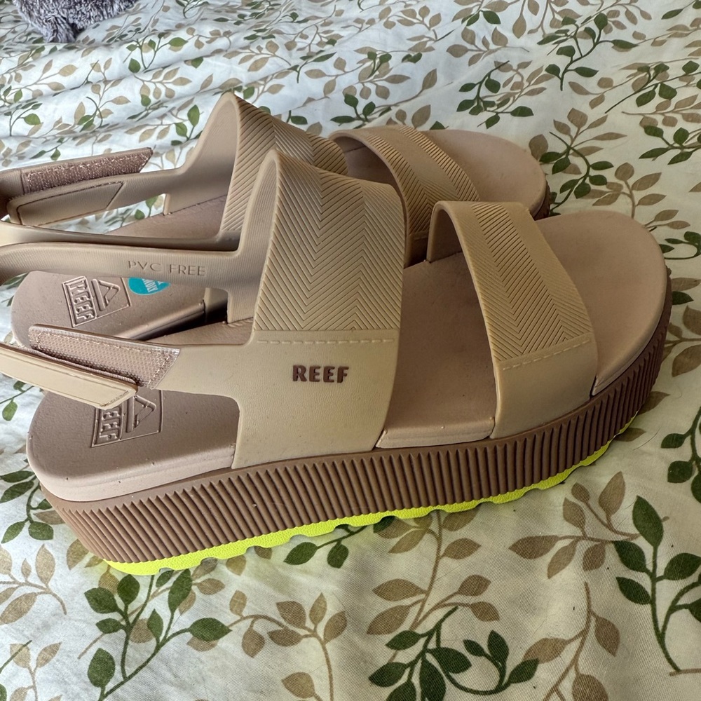 Reef Tan Platform Sandals